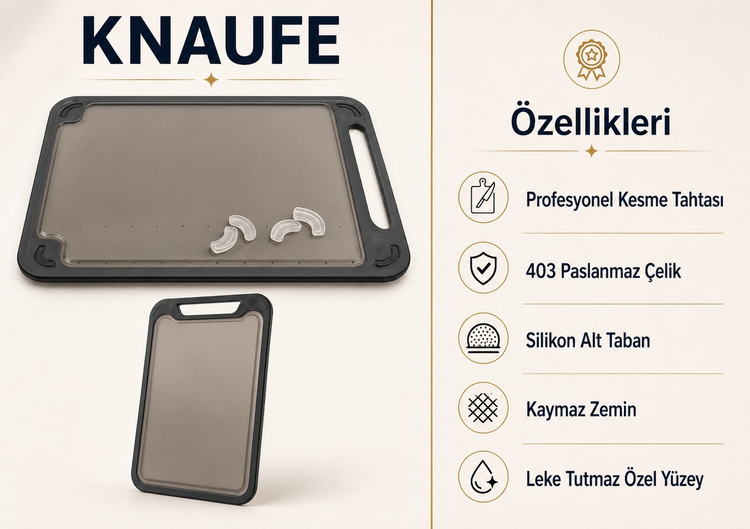 KNAUFE profesyonel kesme tahtası